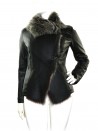 Créer Cuìr Woman Leather Jacket Mod. Pamela Floral Black