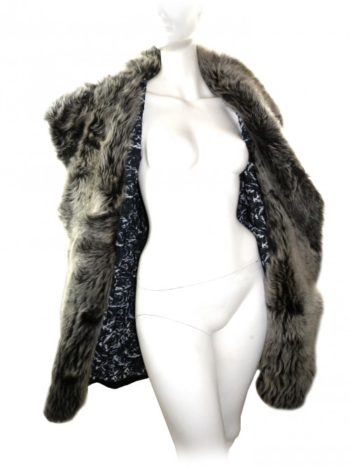 Créer Cuìr Woman Jacket 3/4 Leather Mod. Pamela Floral Black