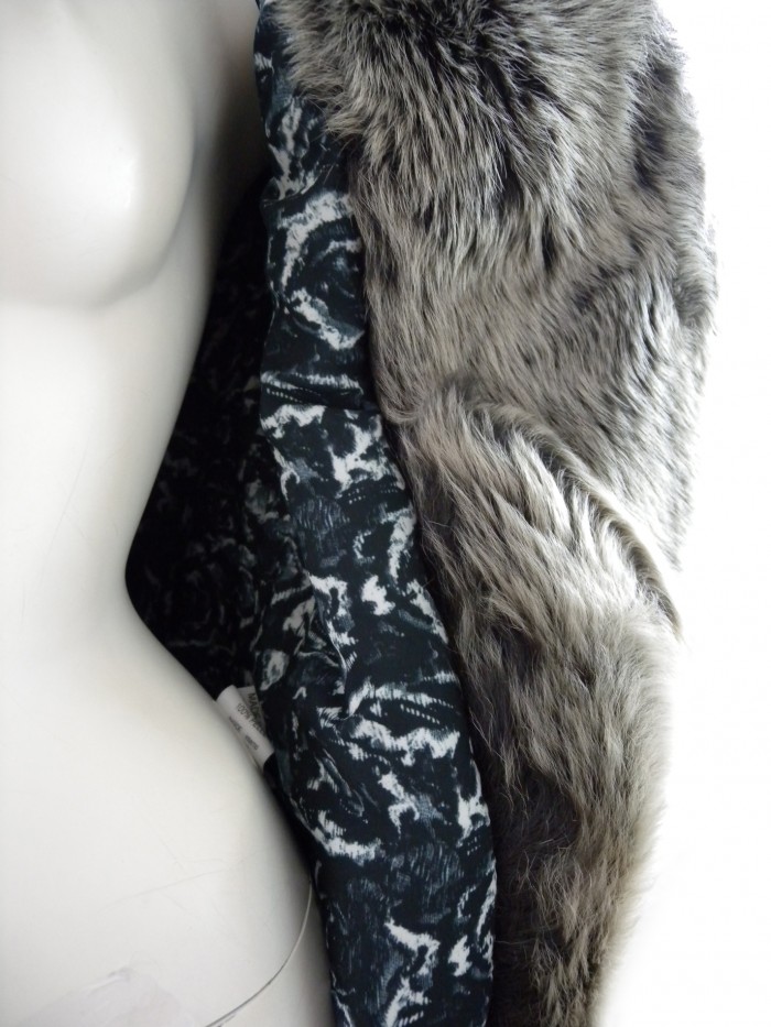 Créer Cuìr Woman Jacket 3/4 Leather Mod. Pamela Floral Black