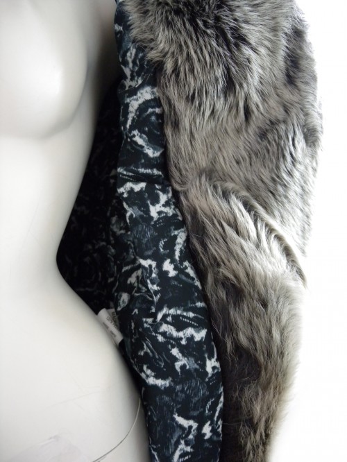 Créer Cuìr Woman Jacket 3/4 Leather Mod. Pamela Floral Black