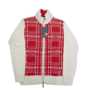 Harmont & Blaine Cardigan Man Mod. H343 COL 999 Red / White 2