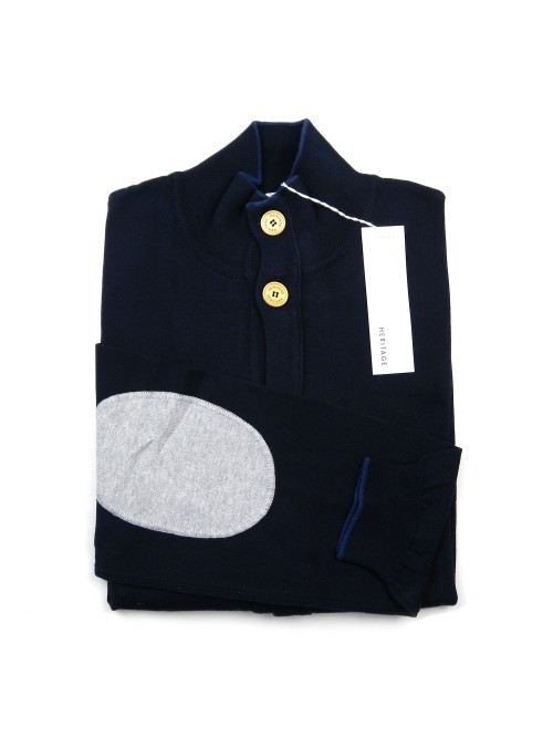 Heritage Cardigan Uomo Mod. 0168L20 COL 16610 Blu Heritage Cardigan Uomo Mod. 0168L20 COL 16610 Blu