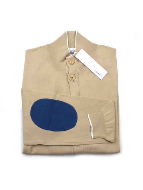 Heritage Cardigan Uomo Mod. 0168L20 COL 01667 Beige Heritage Cardigan Uomo Mod. 0168L20 COL 01667 Beige