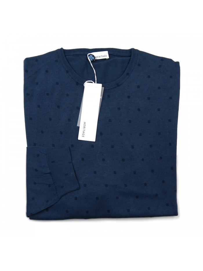 Heritage Sweater Man Mod. H0125G6Z COL 51743 Blue Heritage Sweater Man Mod. H0125G6Z COL 51743 Blue