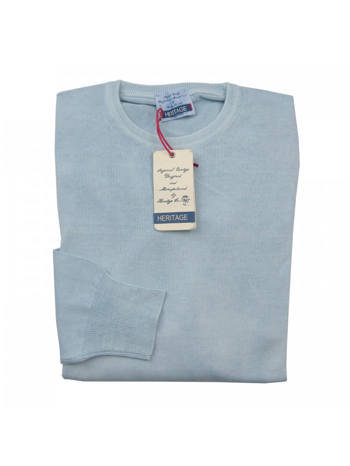 Heritage Maglia Uomo Mod. H0300G20 COL 51443 Celeste Delavè Heritage Maglia Uomo Mod. H0300G20 COL 51443 Celeste Delavè