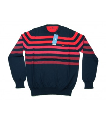 Harmont & Blaine Maglia Uomo Mod. H1626 30053 COL 801 Bande Rosso - Blu 2