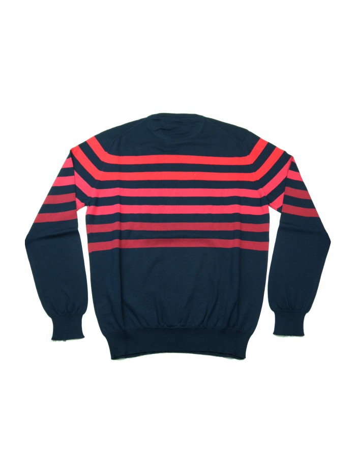 Harmont & Blaine Maglia Uomo Mod. H1626 30053 COL 801 Bande Rosso - Blu