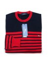 Harmont & Blaine Man Shirt Mod. HRB107 30053 COL 518 Red - Blue Stripes