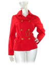 Claudia Gil Giacca Donna Modello Trench Corto Rosso