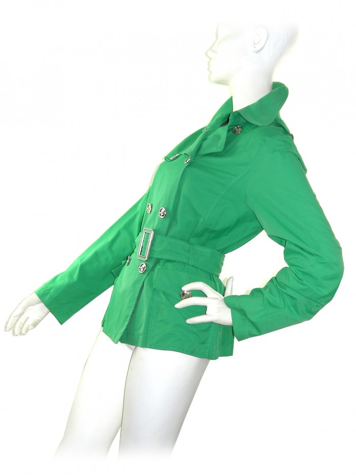 Claudia Gil Giacca Donna Modello Trench Corto Verde