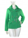 Claudia Gil Giacca Donna Modello Trench Corto Verde