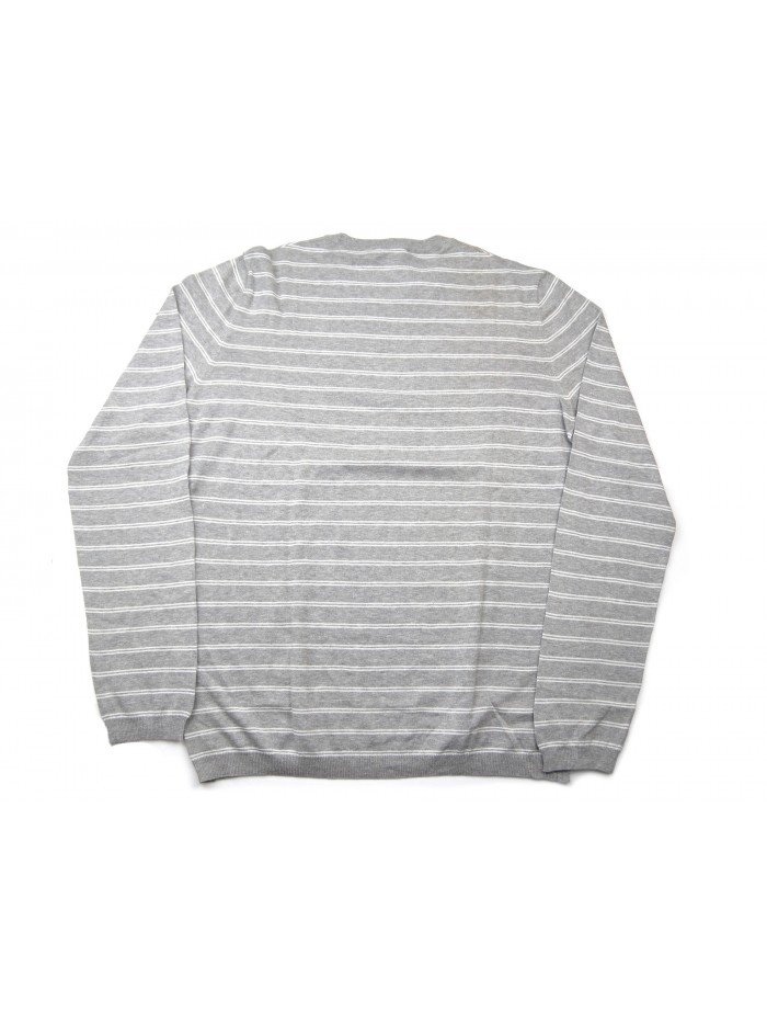 Prada Maglia Uomo Mod. SMM448 Rigato Grigio e Bianco