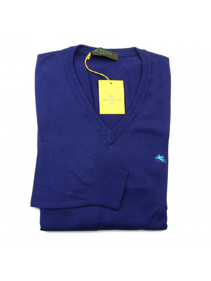 Etro Maglia Uomo Mod. 141369067 V-Neck COL 0400 Viola Etro Maglia Uomo Mod. 141369067 V-Neck COL 0400 Viola