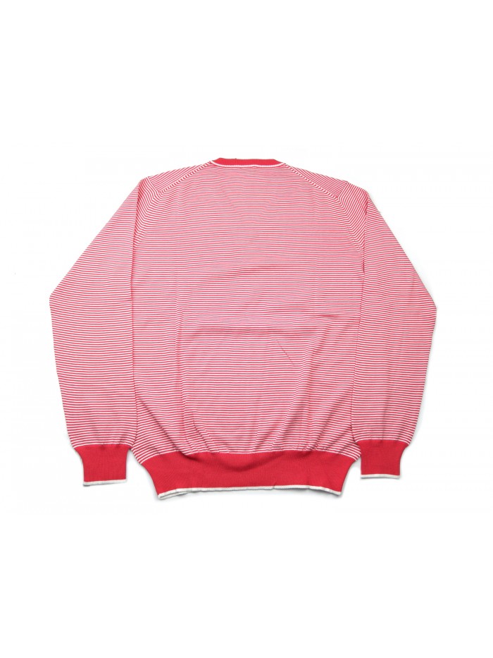 Luigi Borrelli Maglia Uomo Mod. BB28193 COL 26340 Rigato Corallo/Bianco