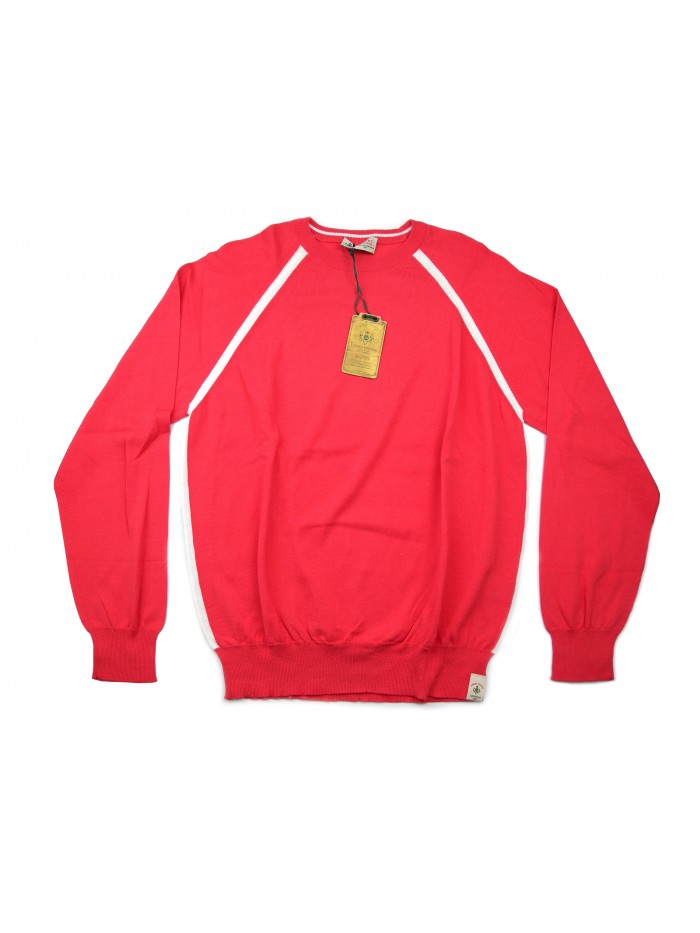 Luigi Borrelli Maglia Uomo Mod. BL28232 COL 27455 Raglan Unito Corallo/Bianco Luigi Borrelli Maglia Uomo Mod. BL28232 COL 27455 Raglan Unito Corallo/Bianco
