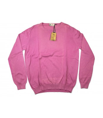 Luigi Borrelli Sweater Man Mod. B21002 COL 2452 Plain Pink 2
