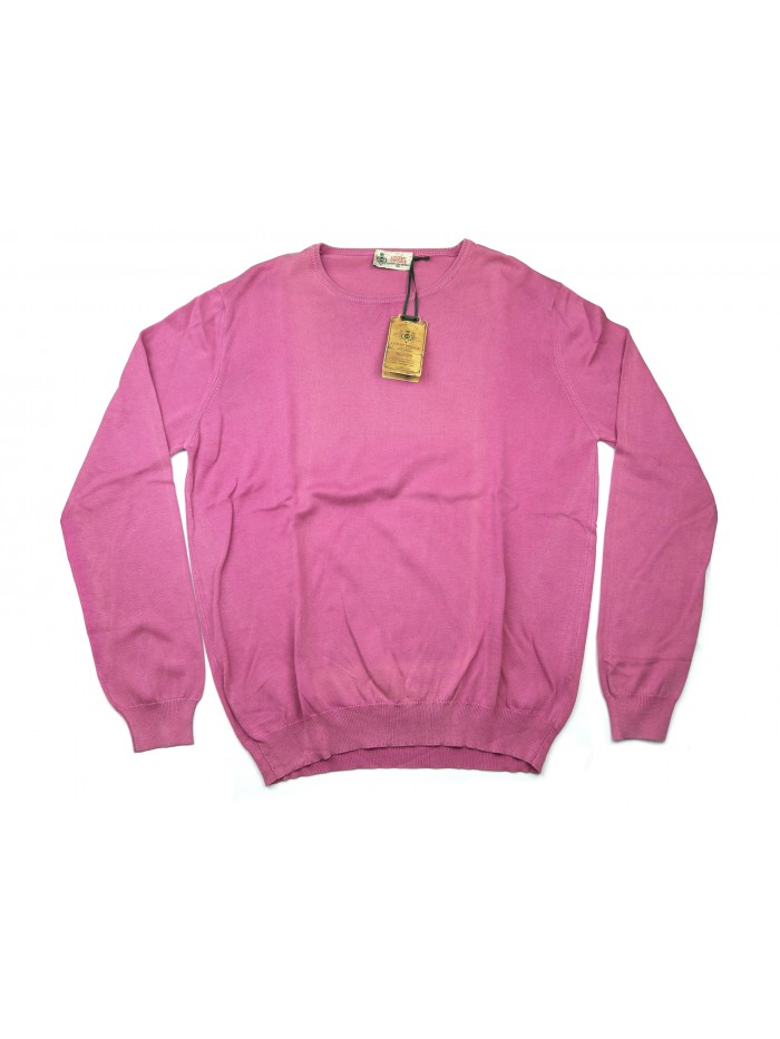 Luigi Borrelli Sweater Man Mod. B21002 COL 2452 Plain Pink