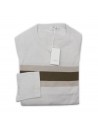 Malo Maglia Uomo Mod. RE28NEE0006EB48708 Bande Orizzontali Beige/Tortora