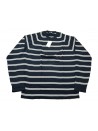 Malo Sweater Man Mod. PE28AFE0006E619007 100803 Horizontal Lines Blue / White