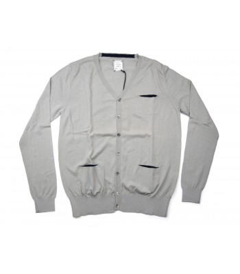 Massimo Rebecchi Cardigan Uomo Mod. QOB603KB COL 023 V Neck Classico Perla 2