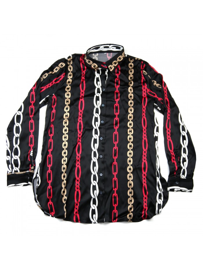 Daniel & Mayer Woman Shirt Mod. Camogli Black Chain