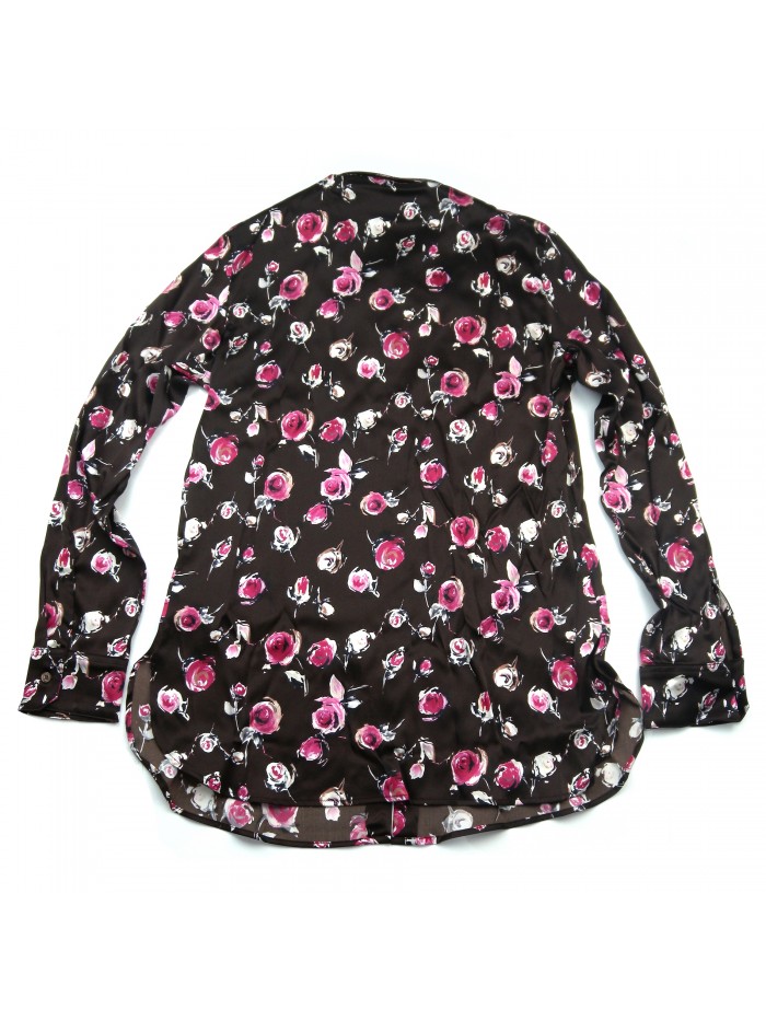 Daniel & Mayer Woman Shirt Mod. Camogli Floral Dark Brown