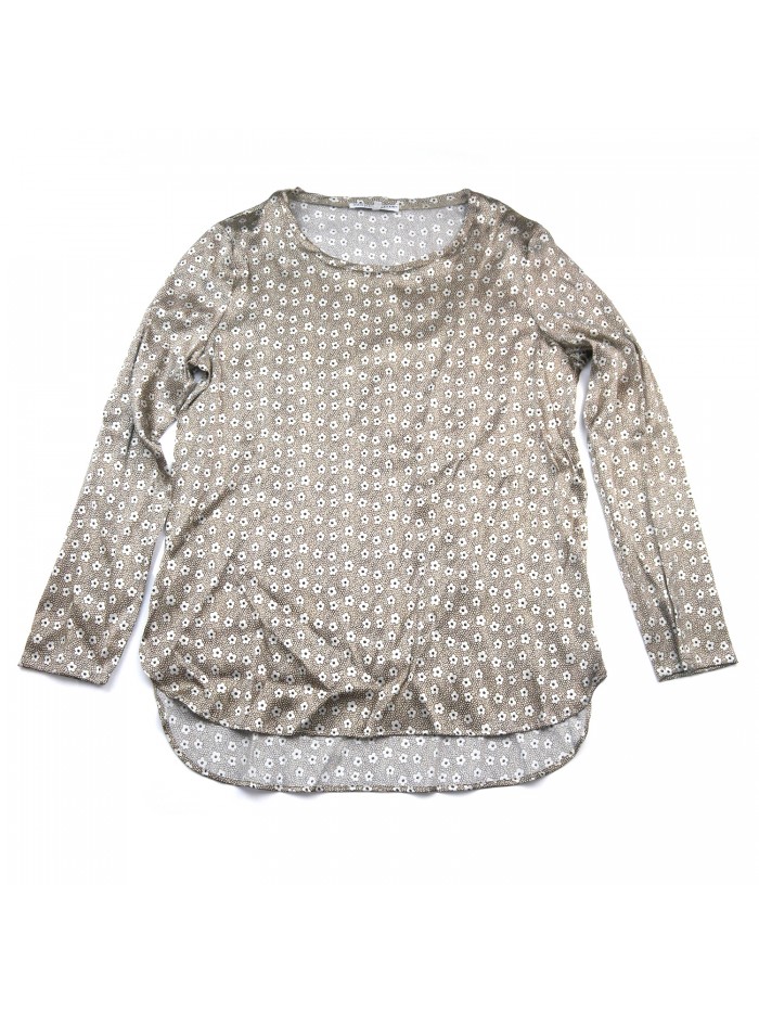 Daniel & Mayer Maglia Donna Mod. Tangeri Floreale Tortora