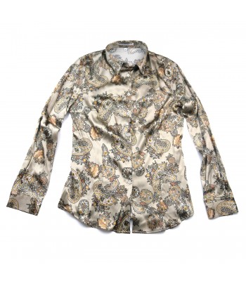 Daniel & Mayer Woman Shirt Mod. Camogli Paisley Taupe 2
