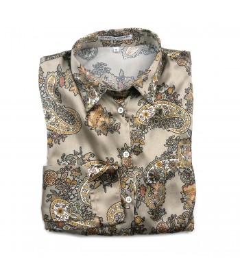 Daniel & Mayer Woman Shirt Mod. Camogli Paisley Taupe