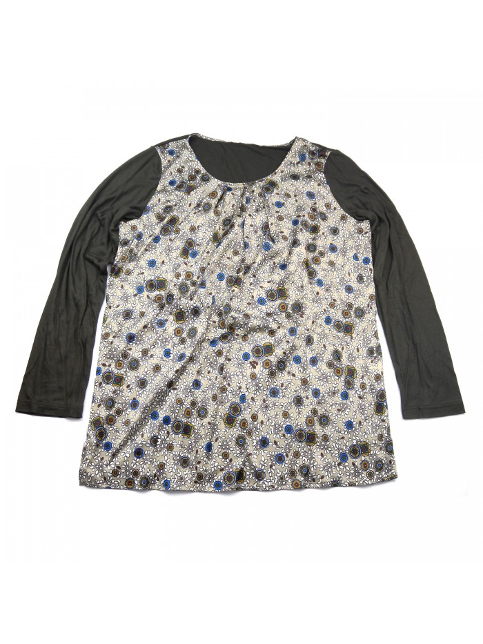 Daniel & Mayer Sweater Woman Mod. Pink Geometric Floral Multicolor