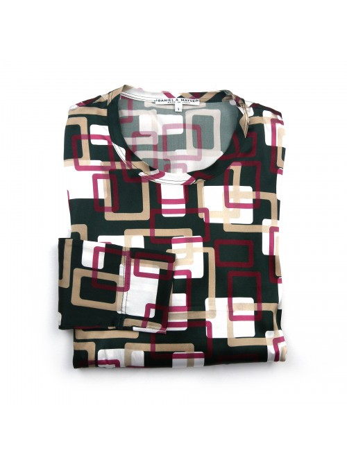 Daniel & Mayer Woman Shirt Mod. Puglia Geometric Multicolor