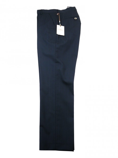 Entre Amis Men's Trousers Mod. P188357 / 1356 COL 400 prince de galle Blue