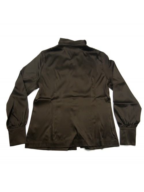 Daniel & Mayer Polo Shirt Woman Mod. Adria Plain Dark Brown