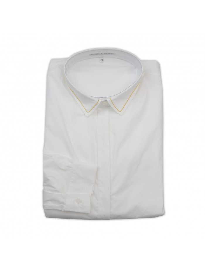 Daniel & Mayer Woman Shirt Mod. Alessandra Plain White Daniel & Mayer Woman Shirt Mod. Alessandra Plain White