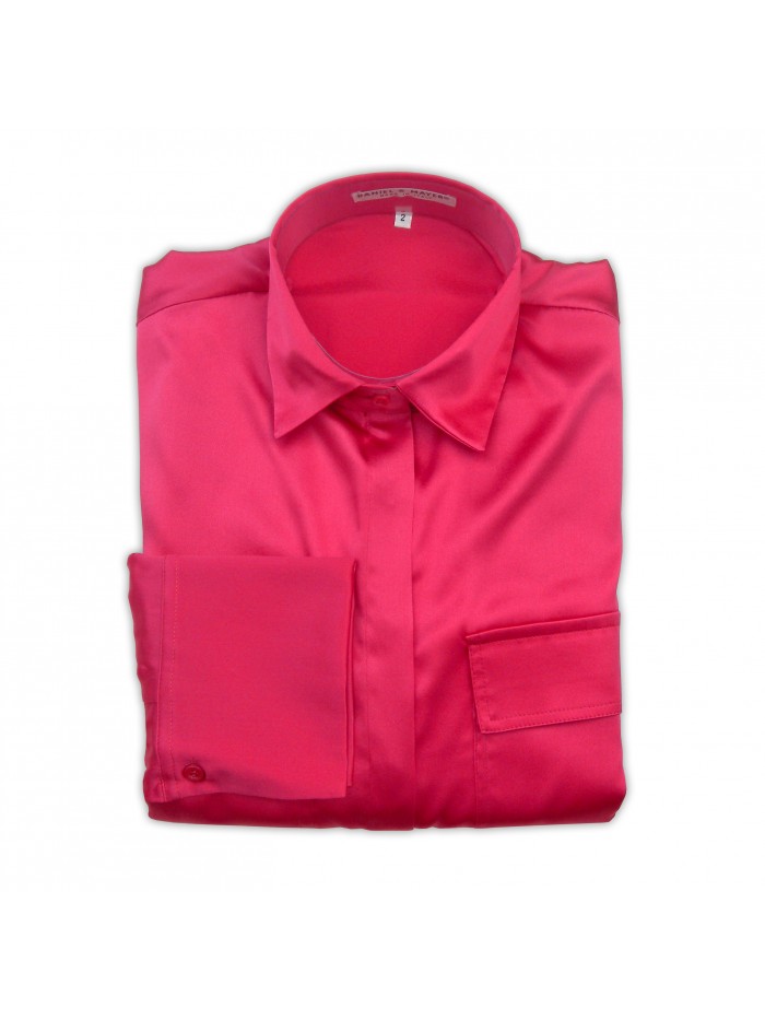 Daniel & Mayer Woman Shirt Mod. Agnese Plain Magenta Daniel & Mayer Woman Shirt Mod. Agnese Plain Magenta