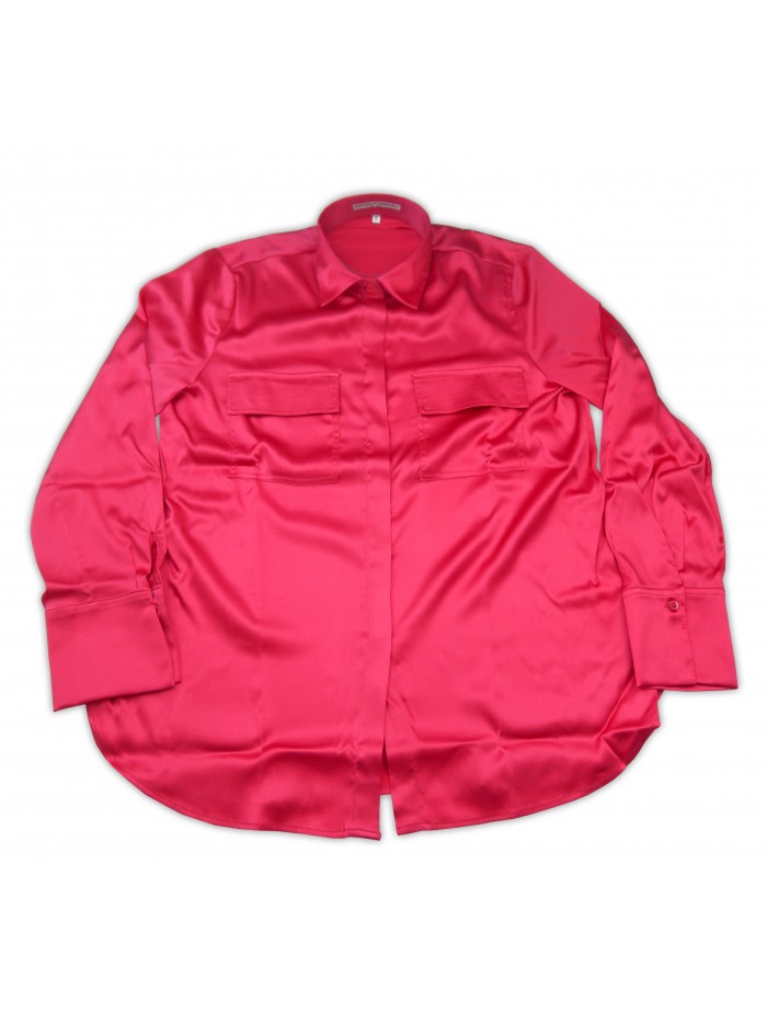 Daniel & Mayer Woman Shirt Mod. Agnese Plain Magenta