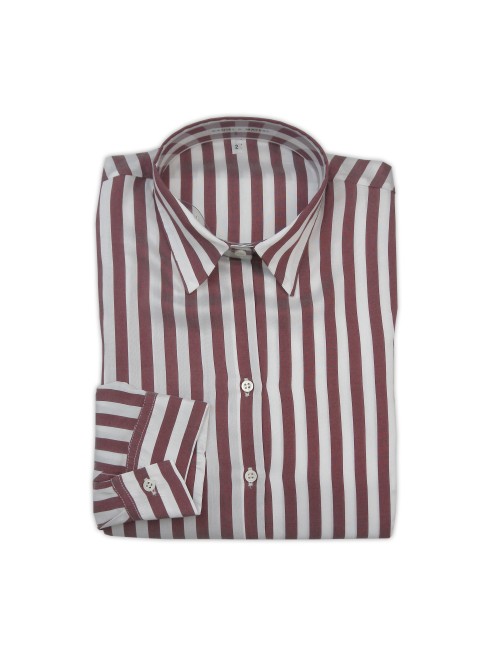 Daniel & Mayer Camicia Donna Mod. Camogli Rigata Marrone/Bianco Daniel & Mayer Camicia Donna Mod. Camogli Rigata Marrone/Bianco