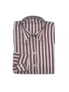 Daniel & Mayer Woman Shirt Mod. Camogli Striped Brown / White