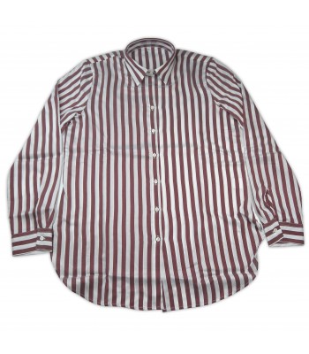 Daniel & Mayer Camicia Donna Mod. Camogli Rigata Marrone/Bianco 2