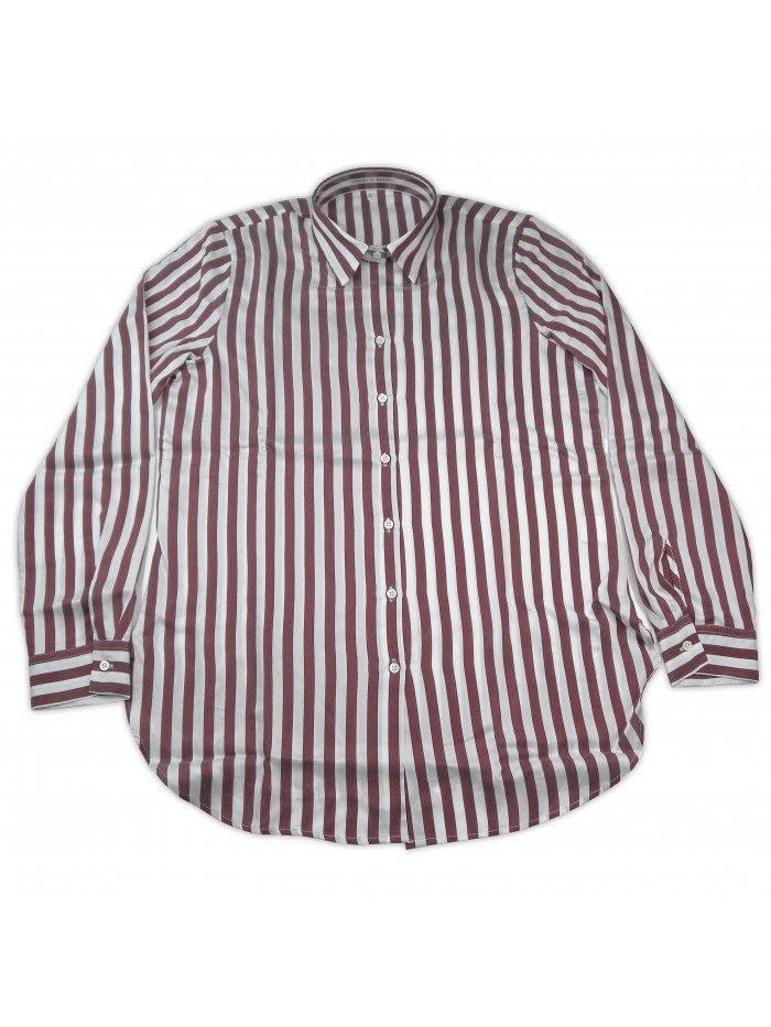 Daniel & Mayer Woman Shirt Mod. Camogli Striped Brown / White