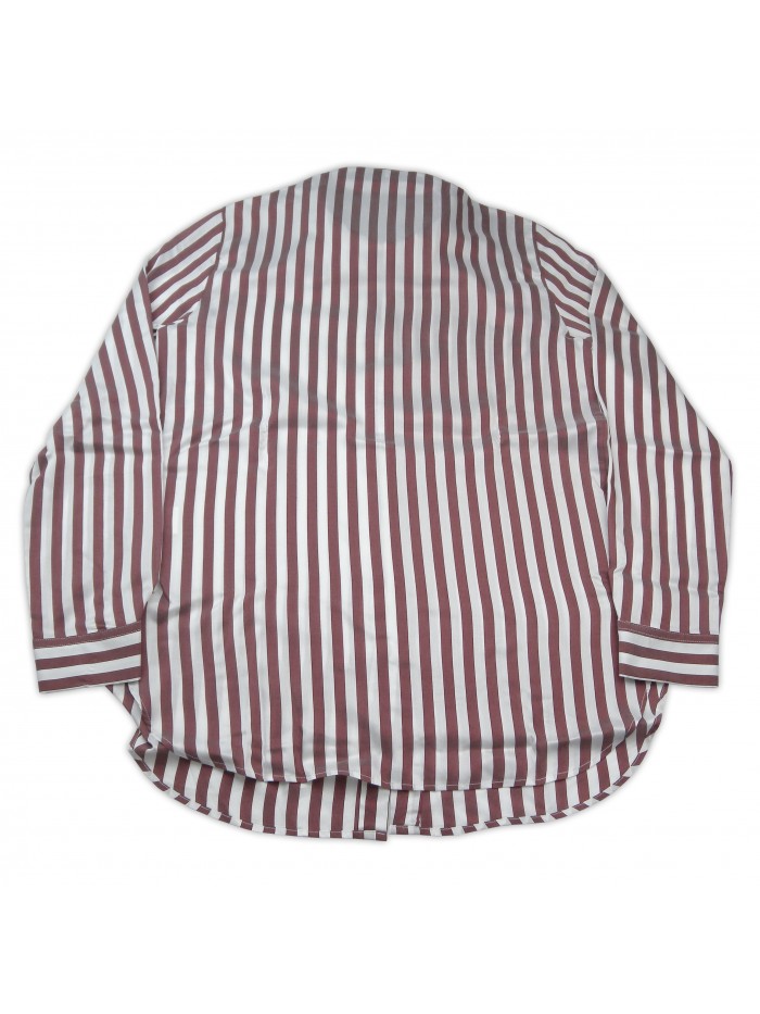 Daniel & Mayer Camicia Donna Mod. Camogli Rigata Marrone/Bianco