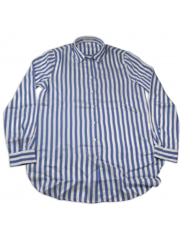 Daniel & Mayer Camicia Donna Mod. Camogli Rigata Blu/Bianco
