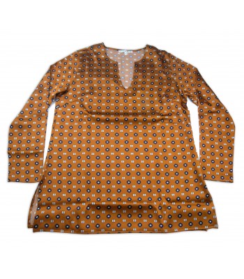 Daniel & Mayer Maglia Blouse Donna Mod. Persia Fantasia/Marrone 2