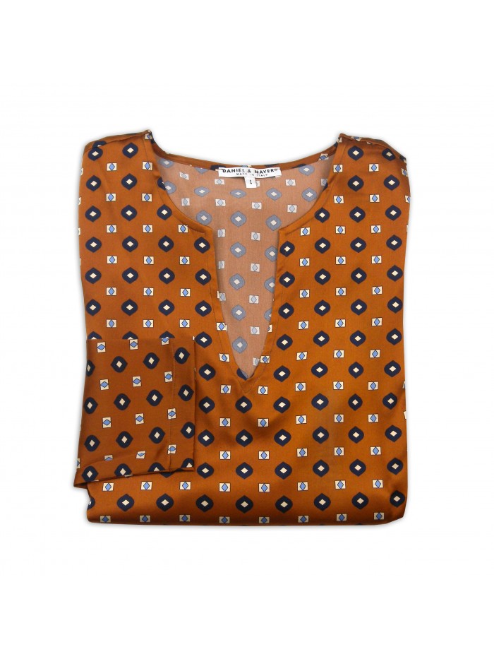 Daniel & Mayer Maglia Blouse Donna Mod. Persia Fantasia/Marrone