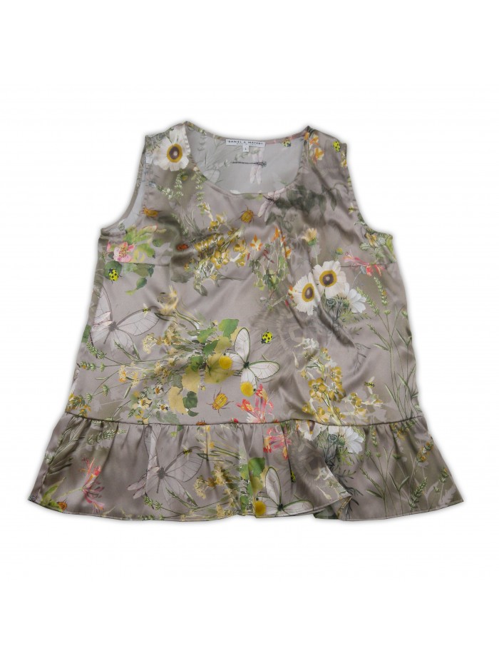 Daniel & Mayer Sweater Top Woman Mod. 2007 Floral / Taupe Daniel & Mayer Sweater Top Woman Mod. 2007 Floral / Taupe