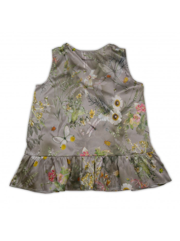 Daniel & Mayer Sweater Top Woman Mod. 2007 Floral / Taupe