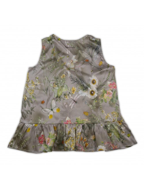 Daniel & Mayer Maglia Top Donna Mod. 2007 Floreale/Tortora