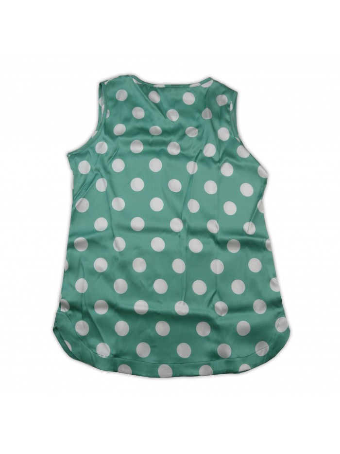 Daniel & Mayer Maglia Top Donna Mod. Siena Pois/Verde