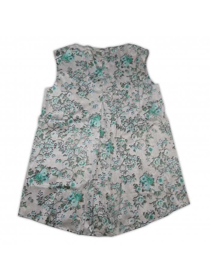 Daniel & Mayer Maglia Top Donna Mod. Siria Fantasia Floreale Turchese