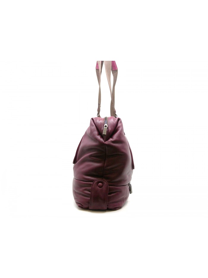 Woman bag Lips bag with fabric shoulder strap